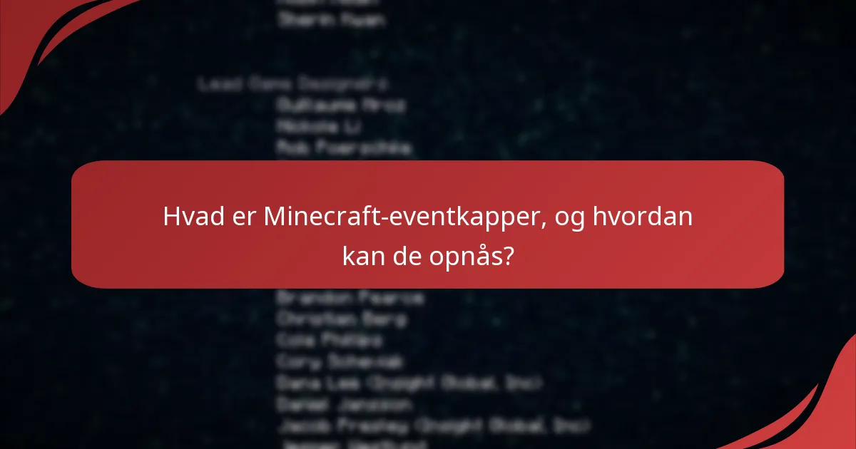Hvilke kontoindstillinger er relevante for håndtering af eventkapper?