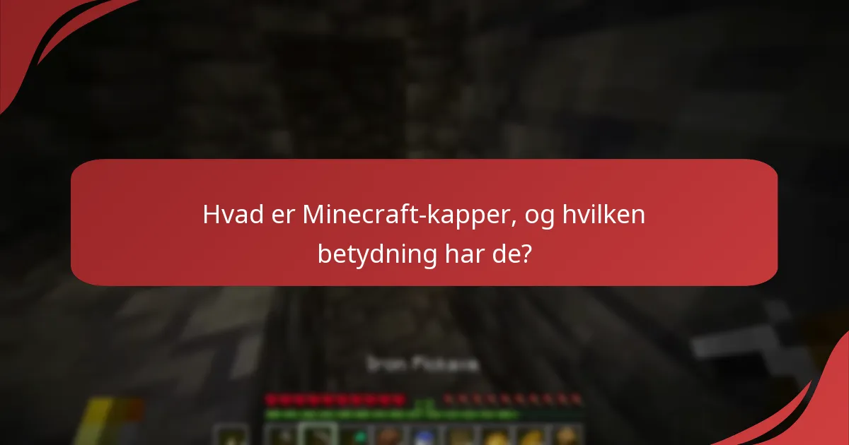 Hvilke kampagnekoder er tilgængelige for Minecraft-kapper?