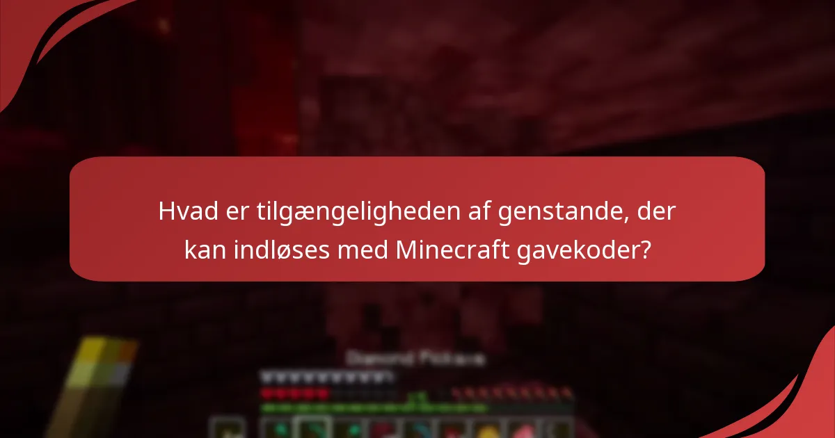 Hvilke typer indhold i spillet kan jeg få med Minecraft gavekoder?