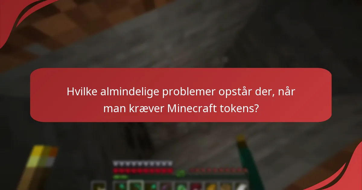Hvilke typiske fejlmeddelelser mødes under tokenkrav?