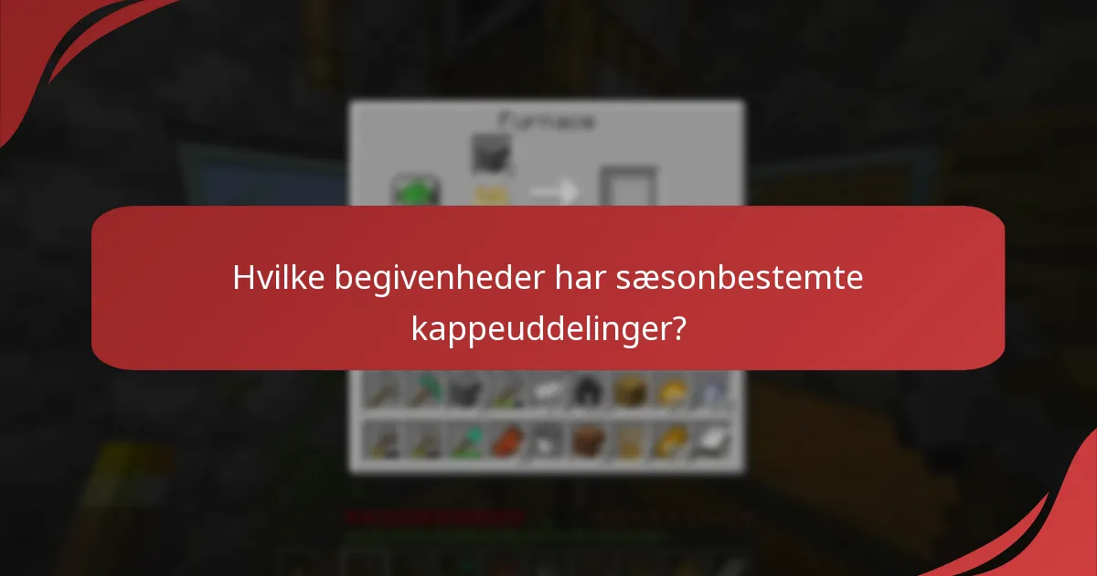 Hvad er tilgængeligheden af eventkapper?