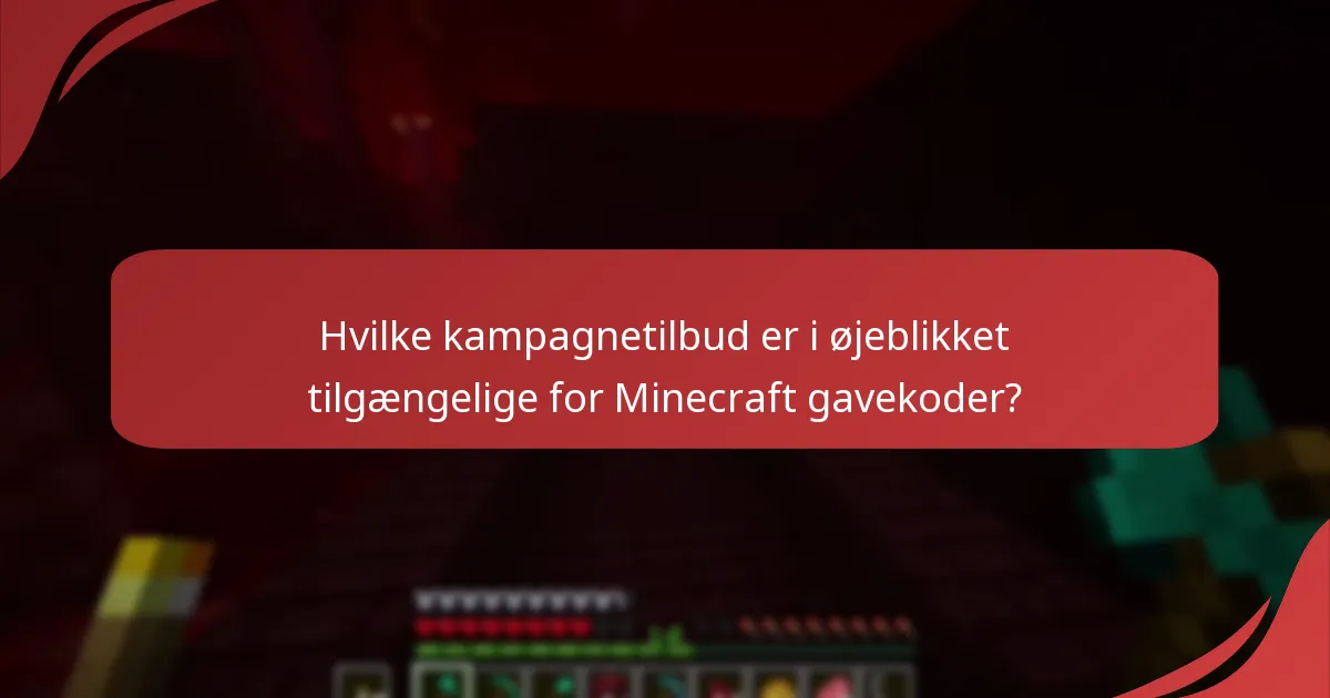 Hvilke sæsonkoder kan indløses for Minecraft?