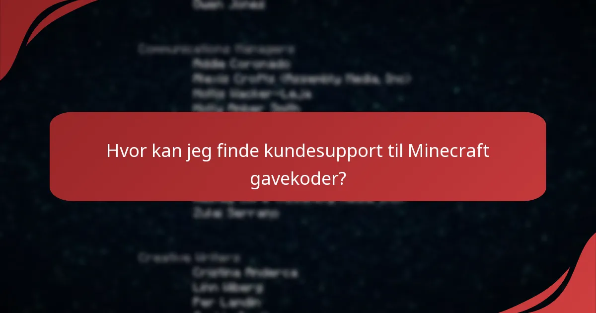 Hvilke Minecraft gavekoder er i øjeblikket gyldige?