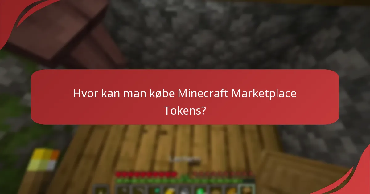 Hvordan bruges Marketplace Tokens i Bedrock Edition?