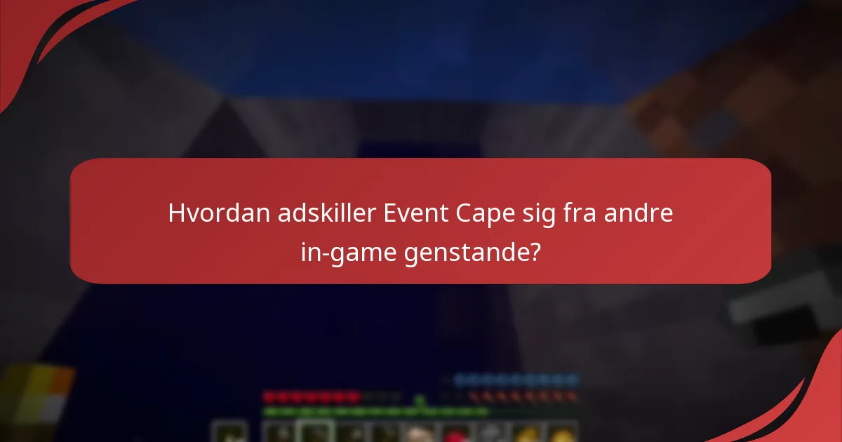 Hvordan integreres Event Cape med Minecraft-begivenheder?